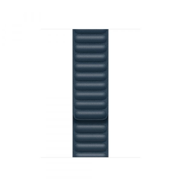 40mm Baltic Blue Leather Link - Large