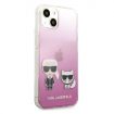 Karl Lagerfeld - Karl & Choupette - iPhone 13 Hard Case - Pink
