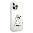 Karl Lagerfeld - Choupette Cat Eat - iPhone 13 Pro Hard Case - Clear