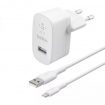 מטען קיר W12 USB-A עם כבל Lightning