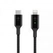 כבל USB-C ל- Lightning באורך 1 מ' עם חיווי לד מובנה