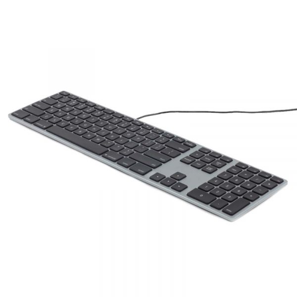 מקלדת אפל מק חוטית Matias Wired Aluminum Keyboard for Mac