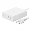 מטען קיר מהיר עם 2 יציאות USB-C ו-2 USB-A