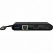 מתאם USB-C למסכים ולטעינה 4 חיבורים USB-A 3.0 ,HDMI, VGA, כבל רשת