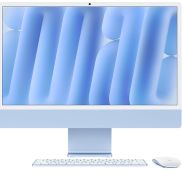 24-inch iMac with Retina 4.5K display: Apple M4 chip with 10‑core CPU and 10‑core GPU, 16GB, 512GB SSD
